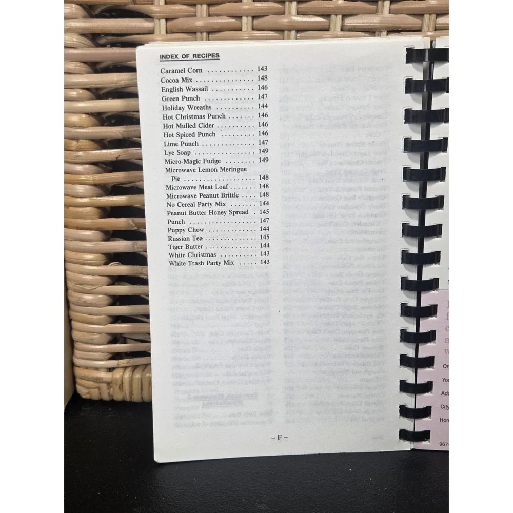 Poplar Springs Church Of Christ Cookbook King, North Carolina 1995 Recipe Book